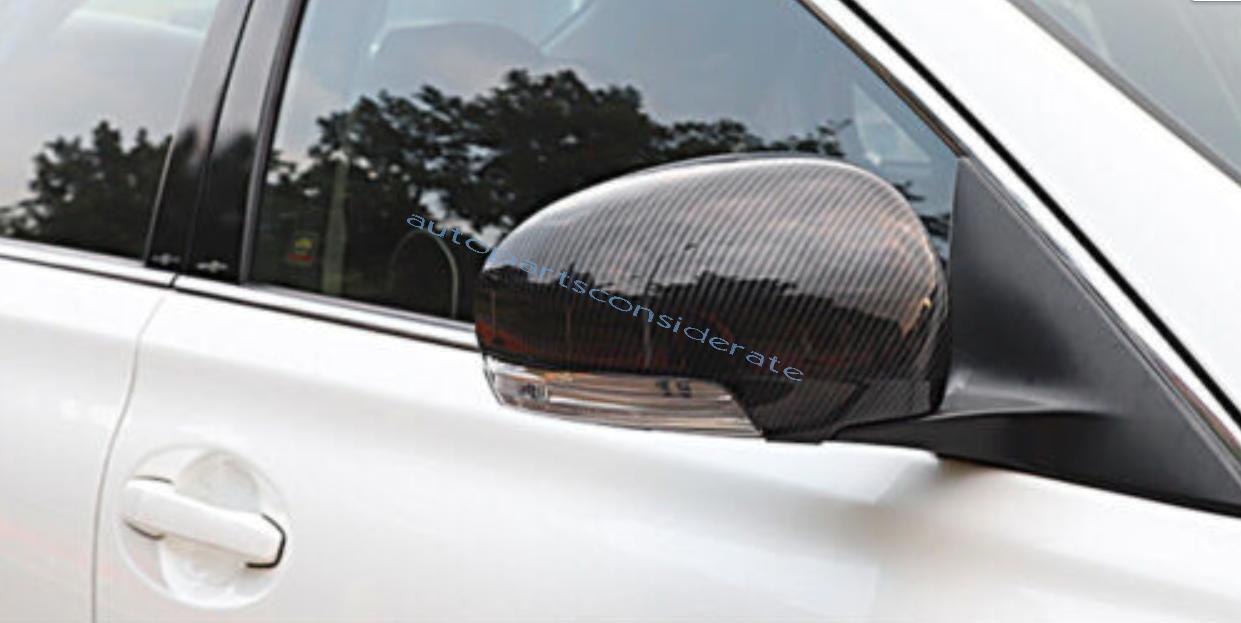for Toyota for Corolla 14-2019 ABS Carbon Fiber Rear View Mirror Cap Cover Trim 2PCS
