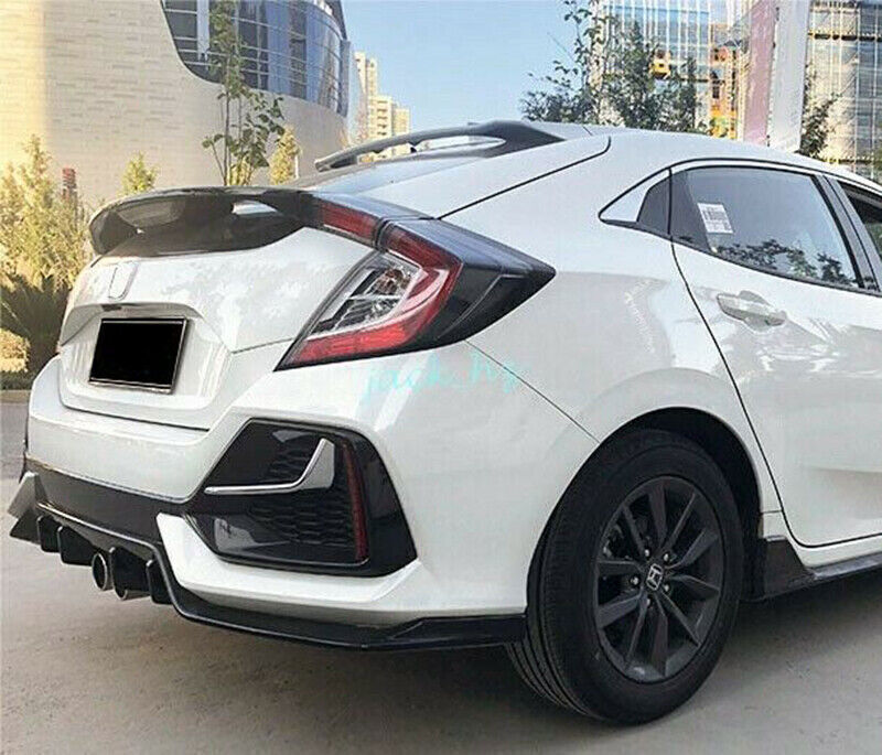 2PCS for Honda for Civic Hatchback 19-21 Chrome Rear Fog Lamp Light Strip Trim Decor