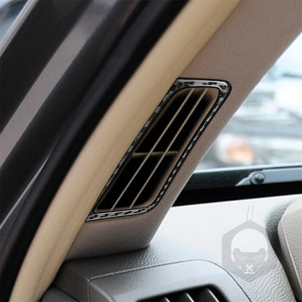 2¡ÁCarbon Fiber Demist Air Vent Outlet Ring Trim for Infiniti G37 Sedan 2007-2013