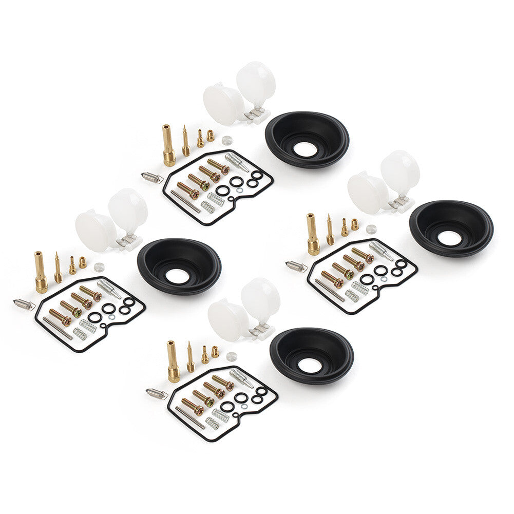 Carburetor Repair Kit Diaphragm Float 4 sets for Kawasaki ZX600 A 1985-1987