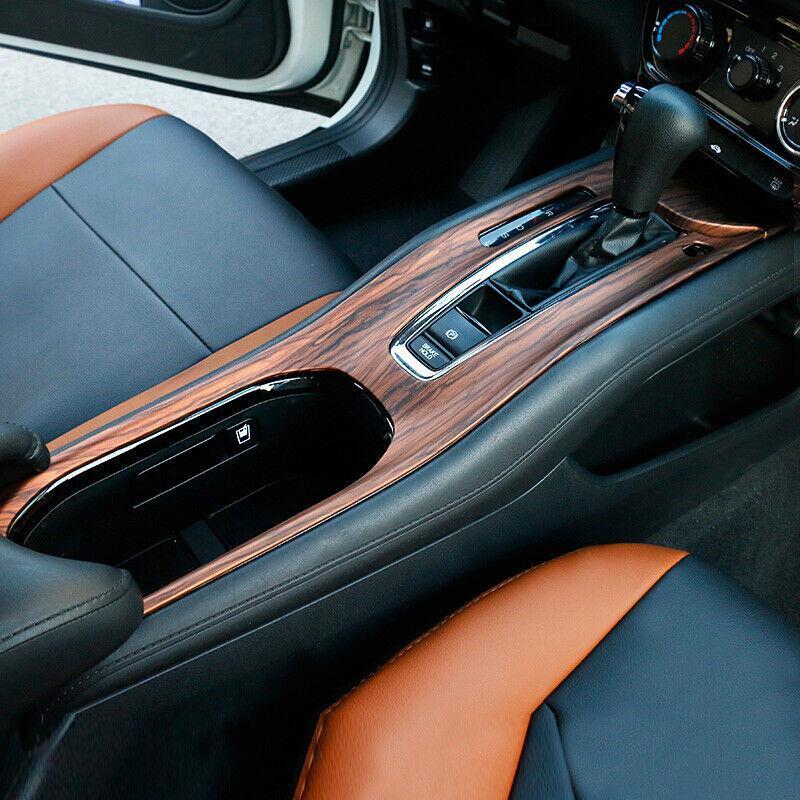 Peach Wood Grain 1.5L Middle Console Gear Shift Panel Trim for Honda HR-V 16-20