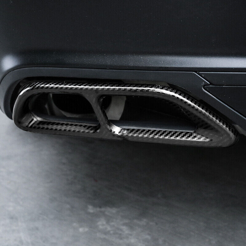 for Honda Accord 2018-2020 Carbon Fiber Steel Rear Exhaust Muffler Tip Tail Pipe