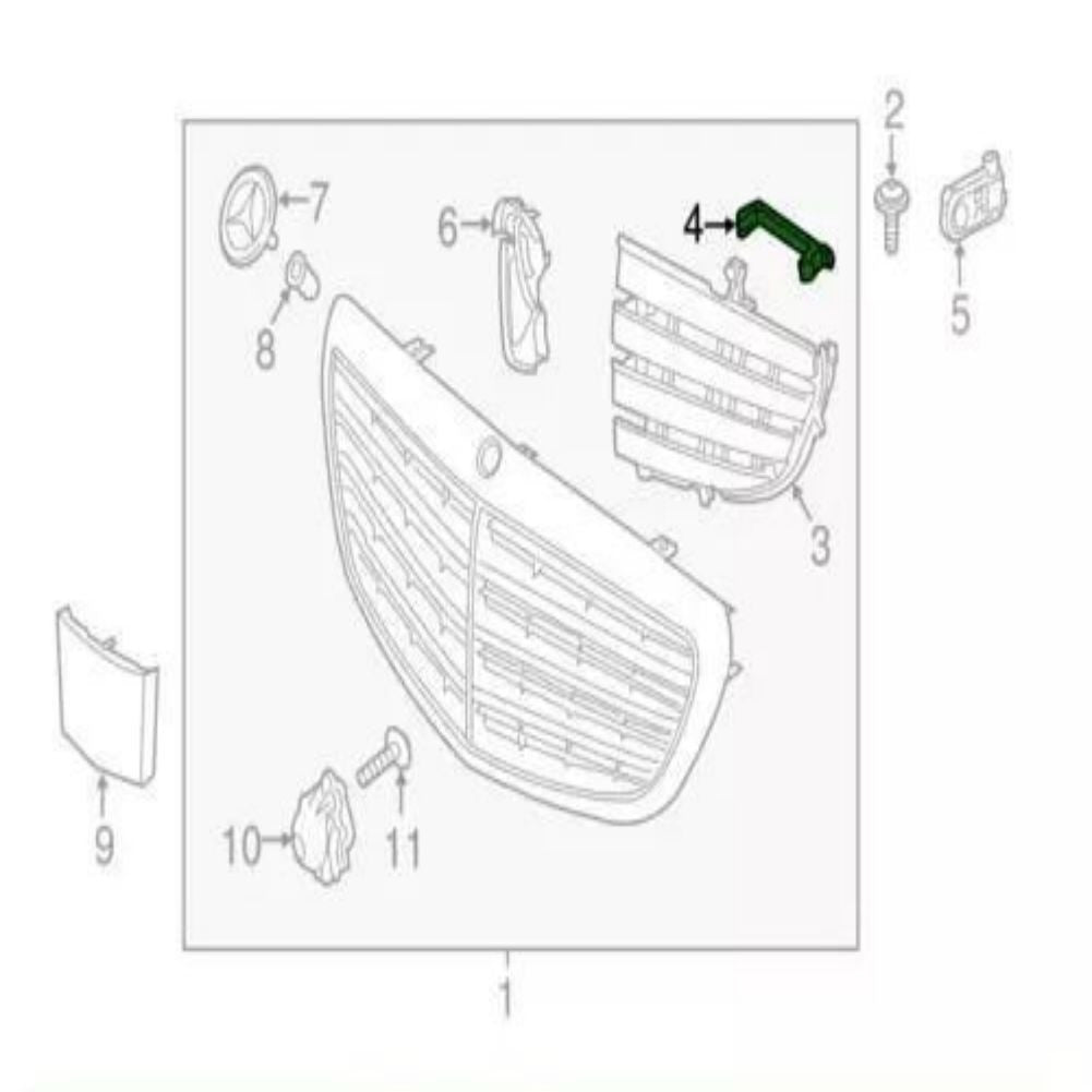 2058880203 Radiator Grille Adjuster Lever for MERCEDES-BENZ C W205