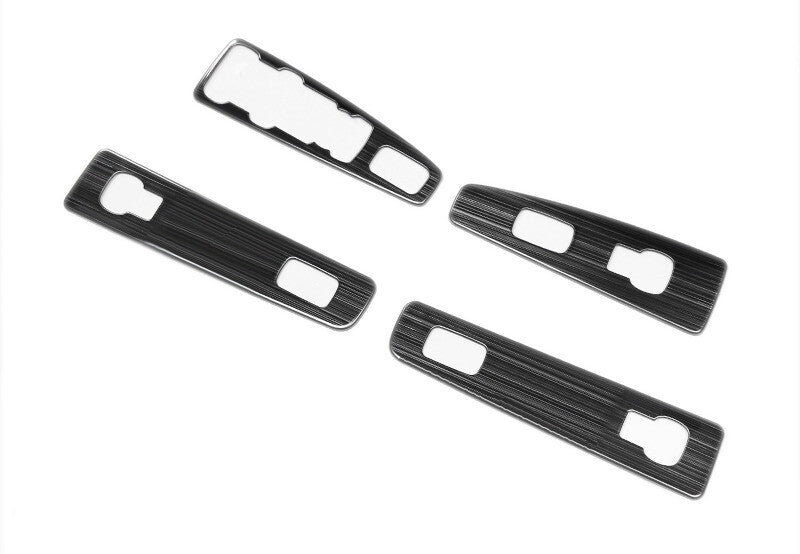 Black Steel Window Switch Button Garnish Trim for Lincoln 2017-21