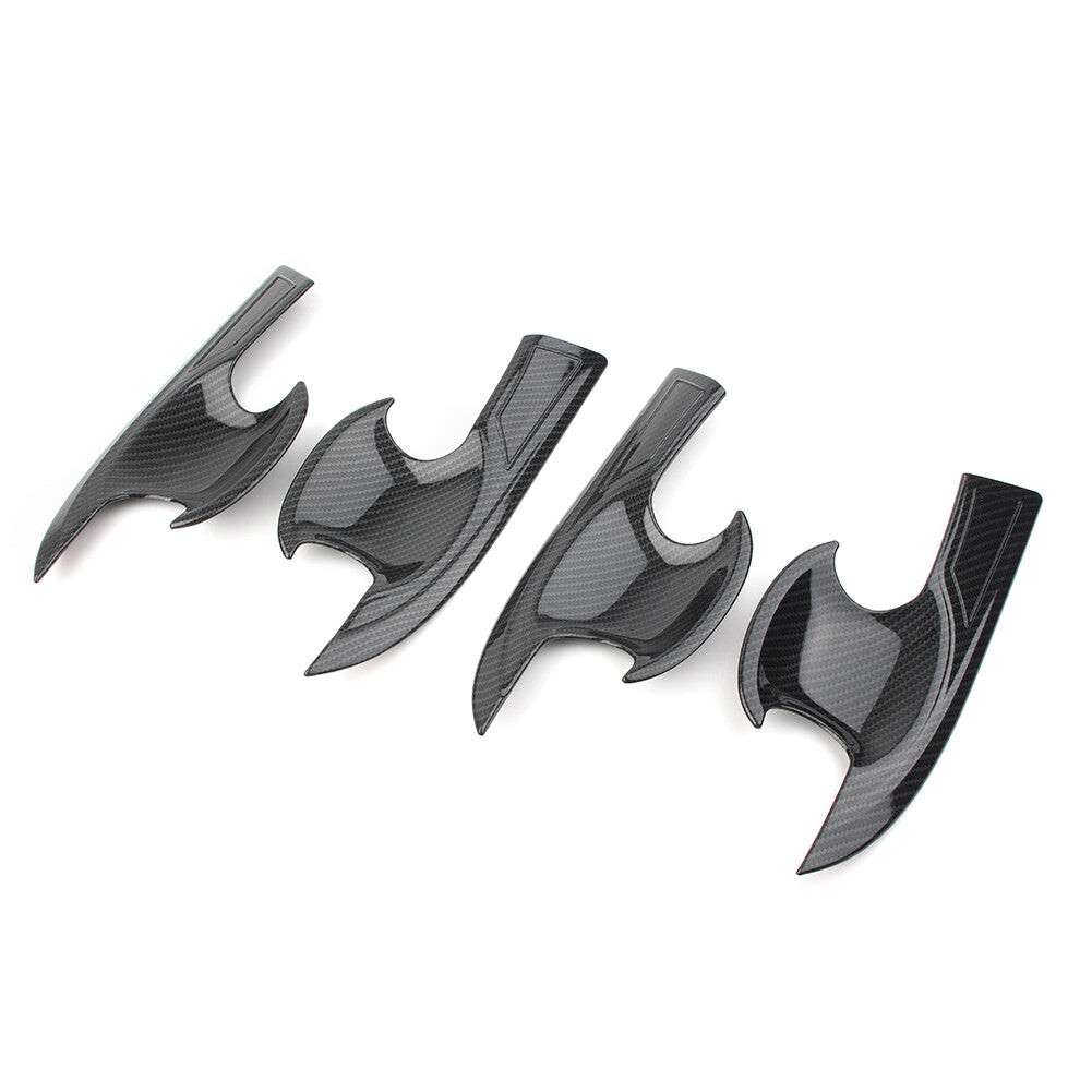 for Honda for Civic 2016-2018 4X Carbon Fiber Style Door Handle Bowl Cover Trim