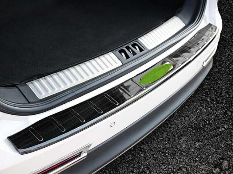 Fit for Lincoln MKX 16-18 Titanium Rear Bumper Protector Guard Trim Black