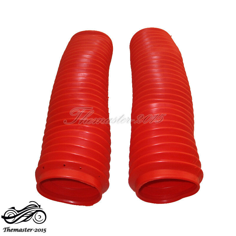 340mm Front Fork Boots Shock Covers Protector Rubber Dust Gator Guard Gaiters Q