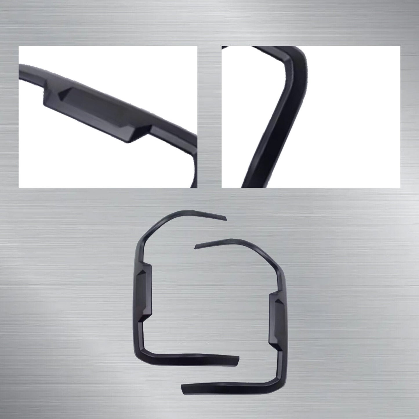 for Ford Ranger 2022-2024 Black Real Tail light frame ABS Plastic Trim 2PCSdz