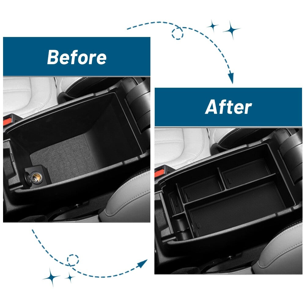 Car Center Console Organizer Tray Storage Insert Box Fit for Ford Escape 2020-2022