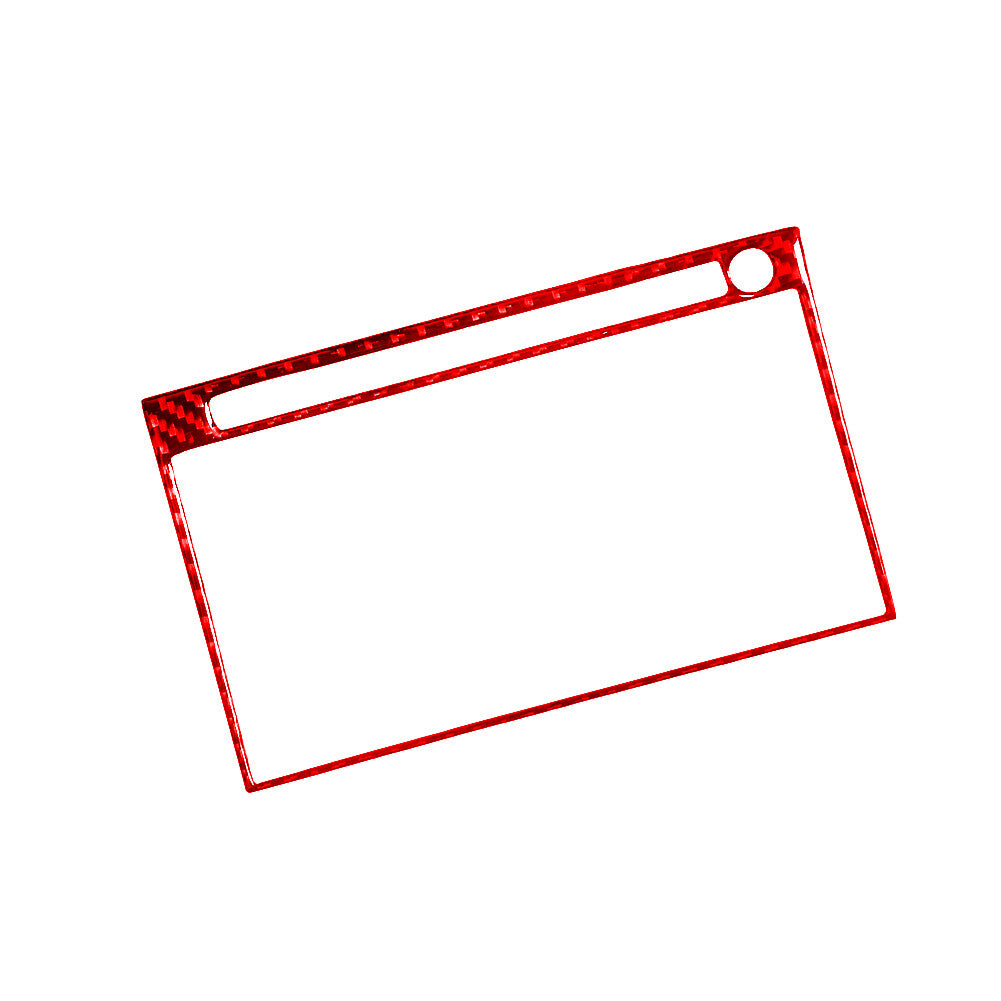 3Pcs/Set Air Conditioner Panel Trim Cover Carbon Fiber for VW for Passat 2006-11 Red v