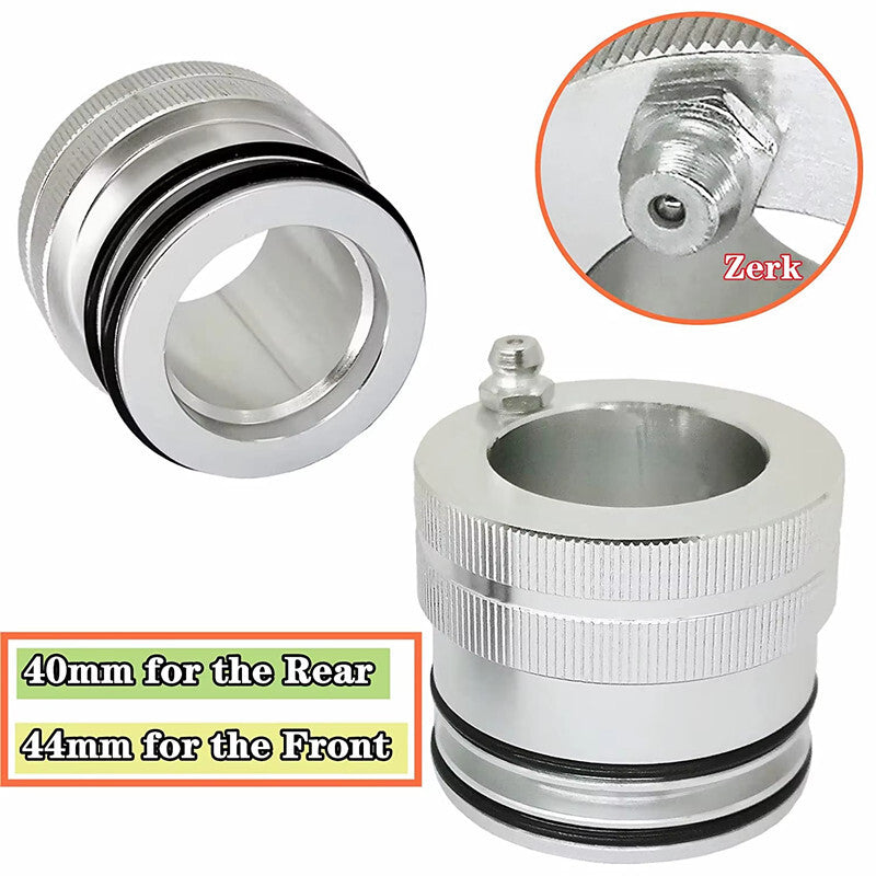 Moto ATV Silver 40mm /44mm Front/Rear Wheel Bearing Greaser for Polaris Ranger