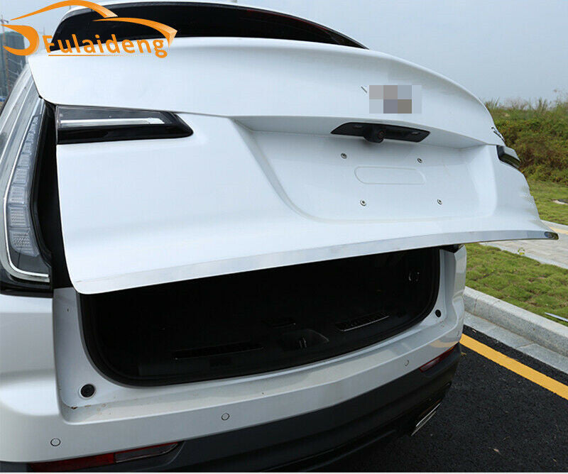 1P for Cadillac XT4 2018-2021 STAINLESS REAR TRUNK TAIL GATE DOOR LID COVER TRIM
