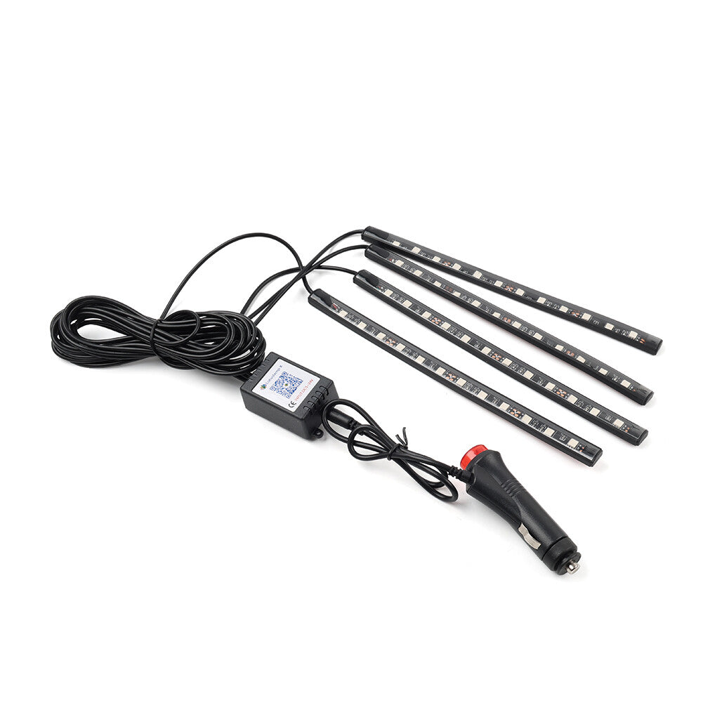VoiceControl Floor Atmosphere Light Decorative Foot Lamp RGBMusic