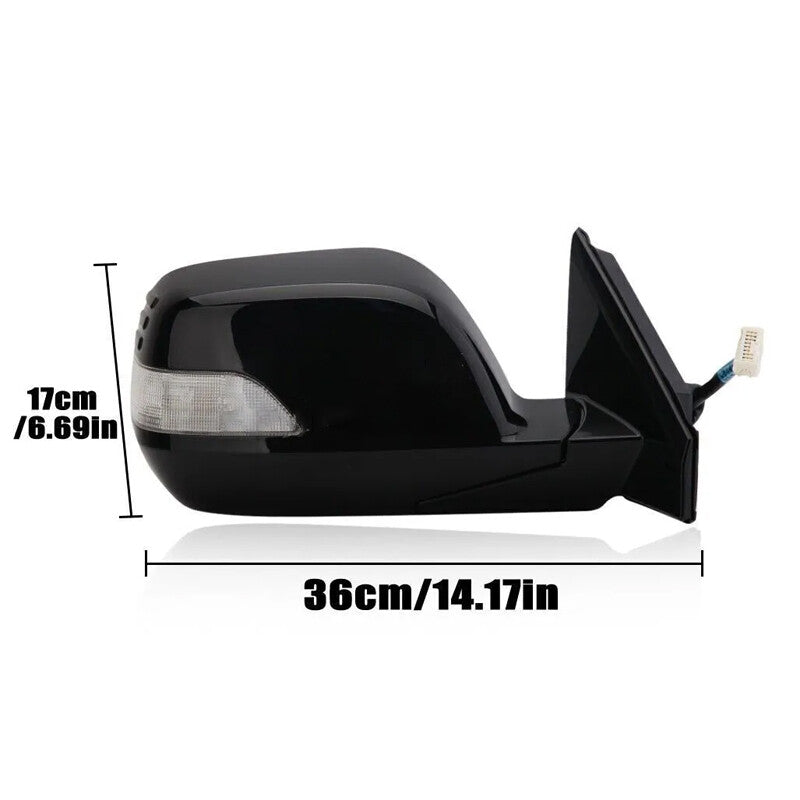 Right Black Door Side Mirror W/ Signal Light Heated 9PIN for HONDA CRV 2007-2011