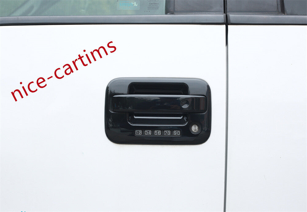 Black ABS Outer Side Door Handle Bowl Panel Cover for Ford F150 2-Door 2009-2014