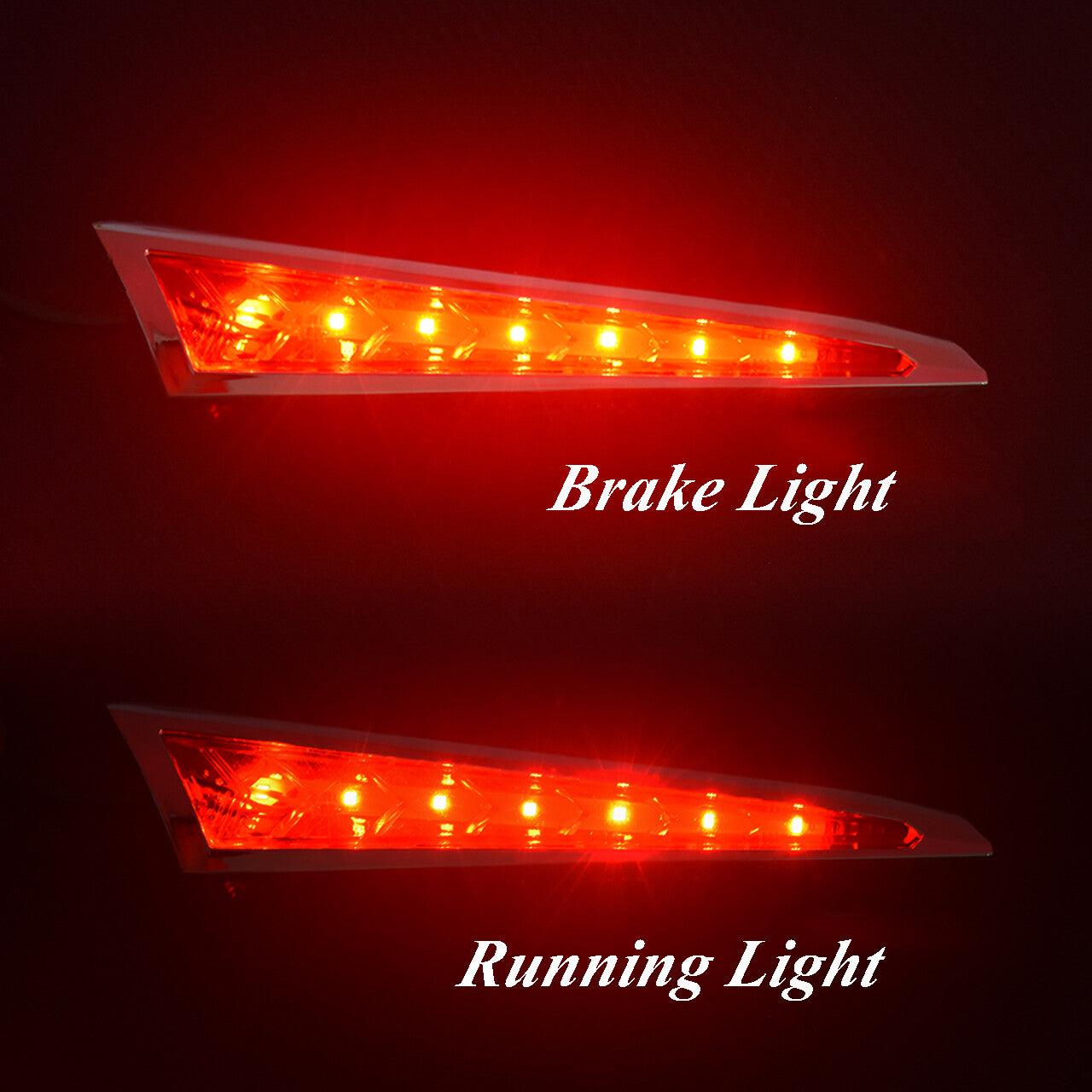 Saber Tooth Rear Saddlebag Side LED Lights For Victory Cross Country Roads 10-17