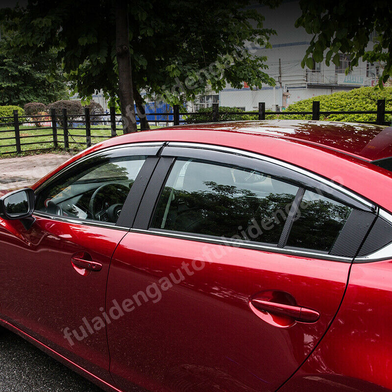 for Mazda 6 Atenza 2019-2021 Transparent Window Visor Shades Sun Rain Guard Vent