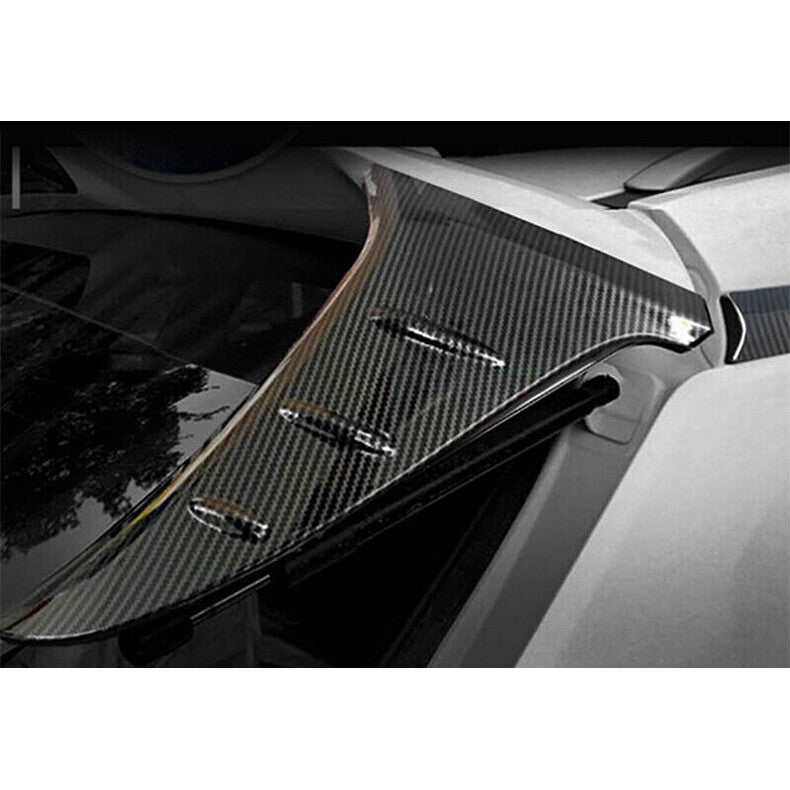 for Hyundai Kona 2018-2023 Carbon Fiber Rear Window Spoiler Side Wing Cover trim