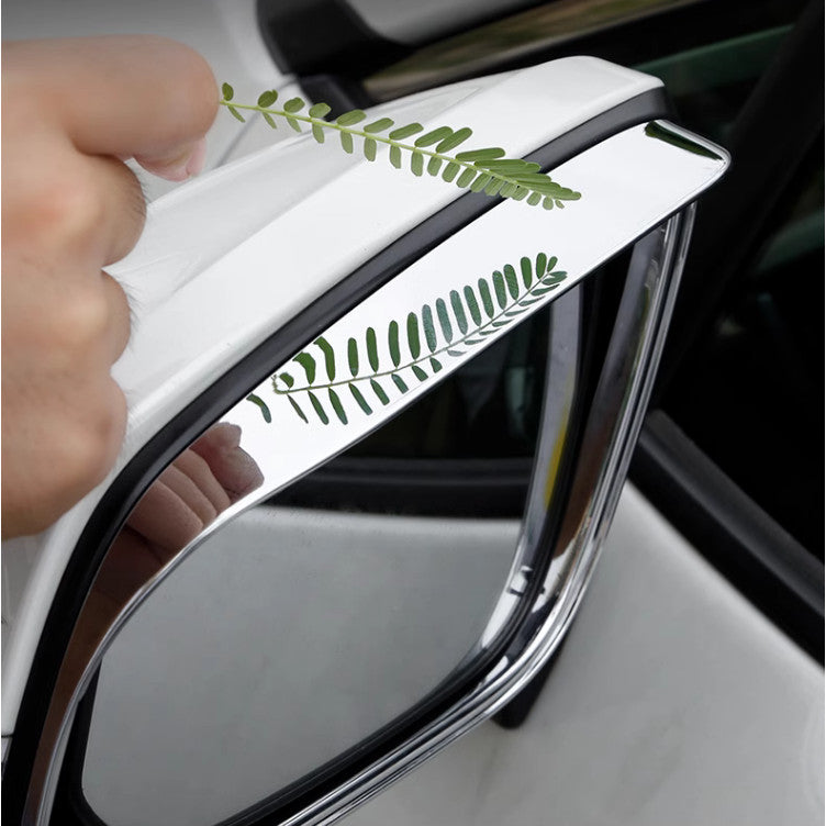 for Corolla 2019-2024 Chrome Rearview Mirror Rain Eyebrow Trim 2PC v