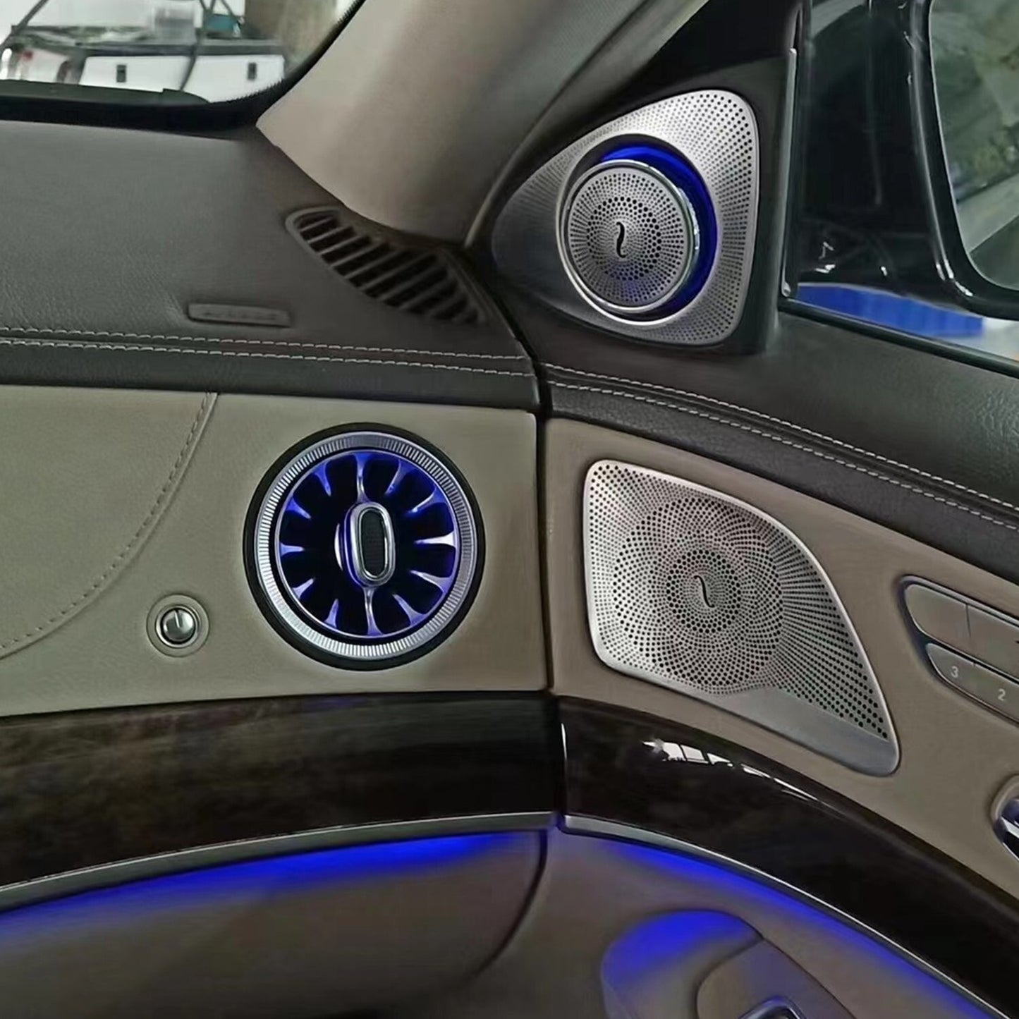 3D Rotation Speaker Tweeter for Mercedes-Benz 64 colors 3D Rotating Tweeter