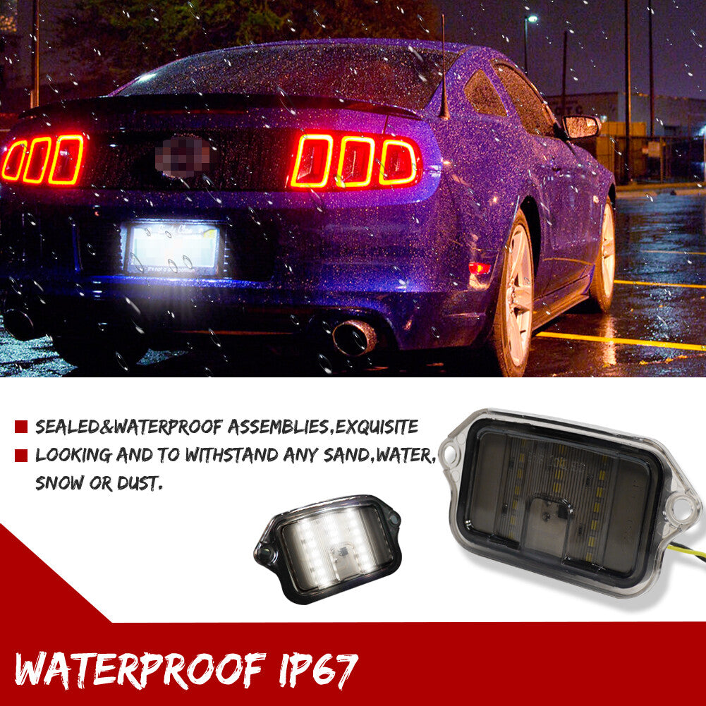 Light White Full LED License Plate Light Kit for 2005-2009 for ford Mustangs Q