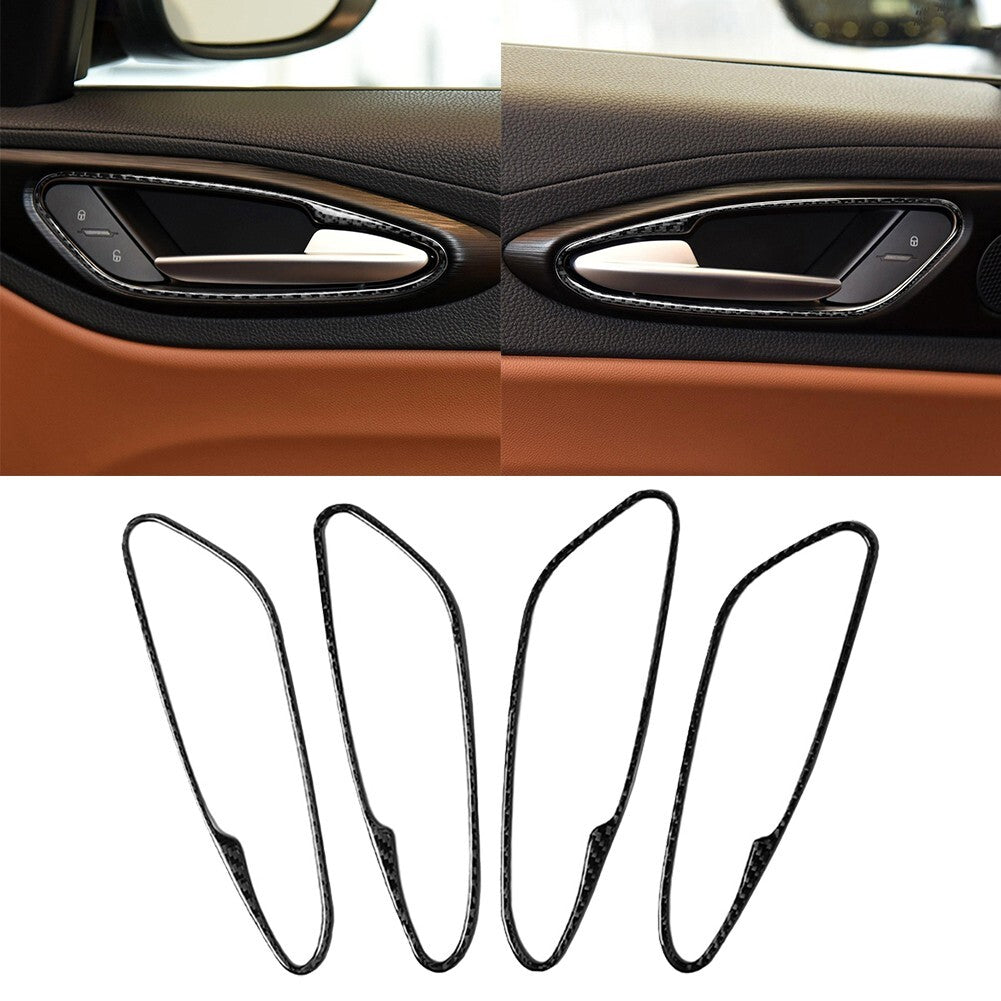 Car Interior Door Handle Cover Trim for Alfa Romeo Giulia 2017-19