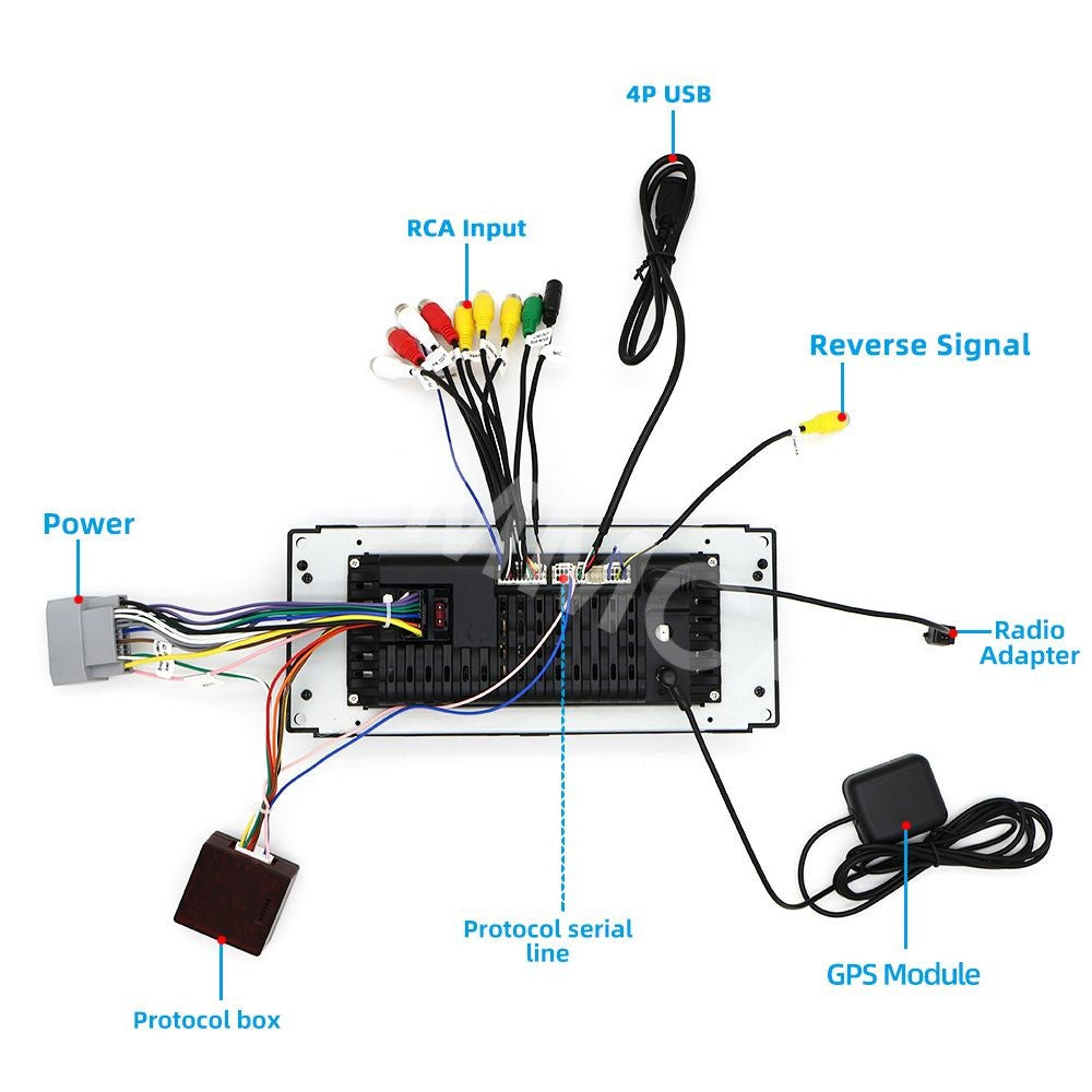 Car Stereo Radio Player GPS Navi Bluetooth USB Fit for Dodge for Charger 2008-2010