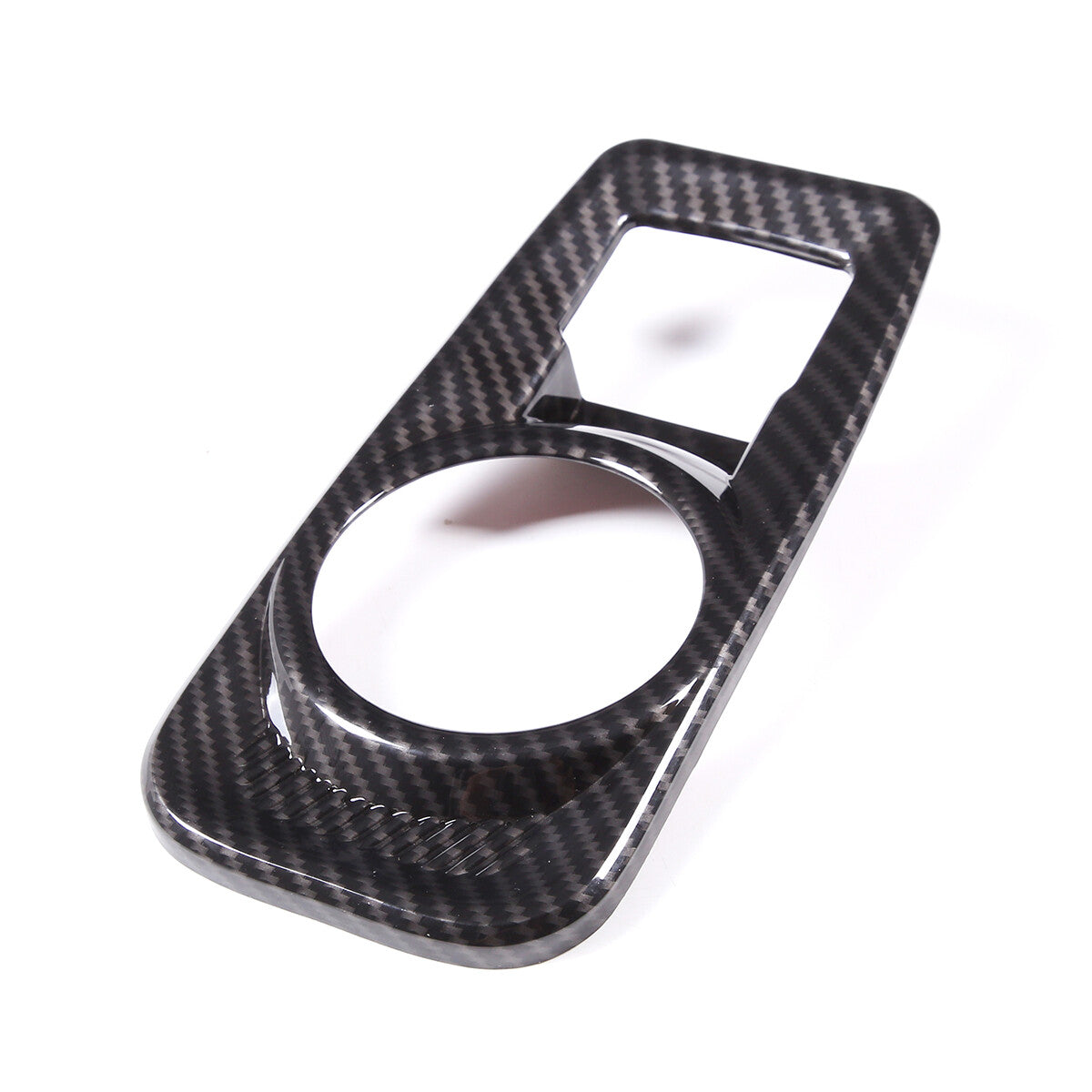 Red carbon fiber headlight switch button decorative frame suitable for Corvette C7 2014-2019- v