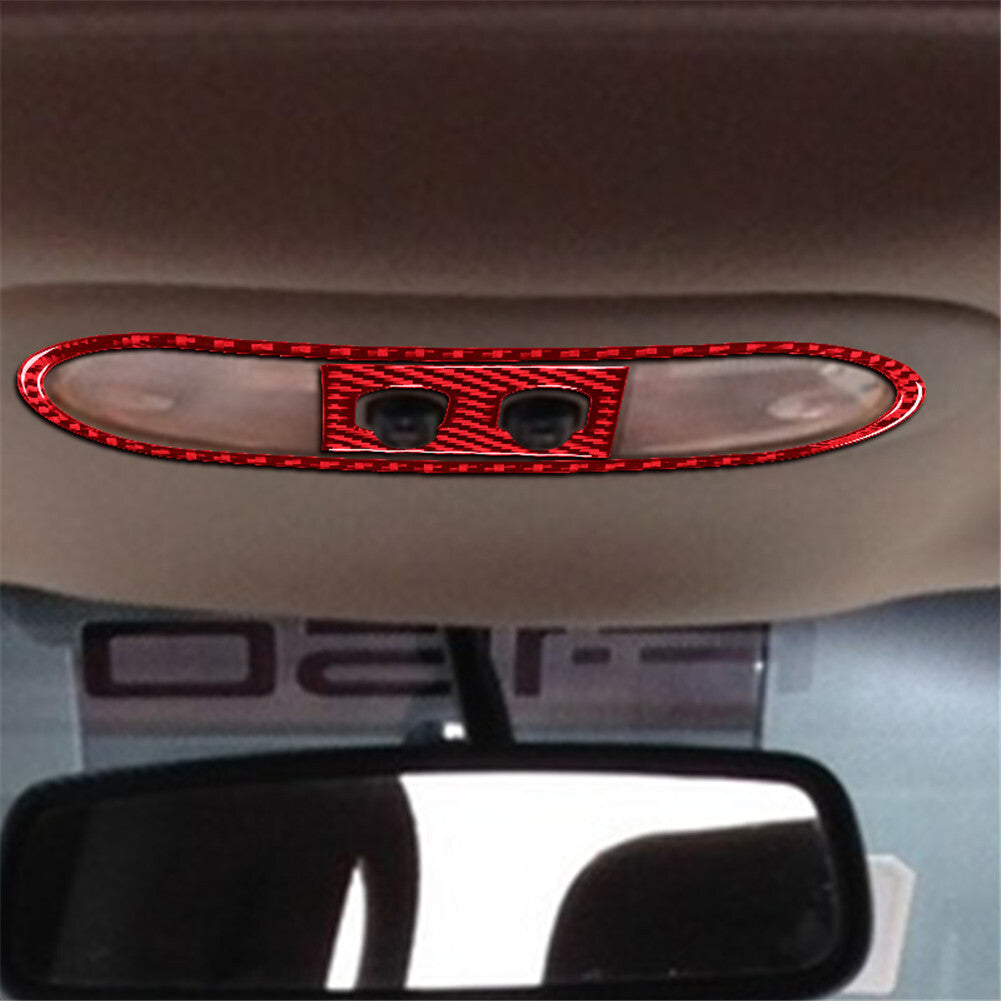 3x Carbon Fiber Center Cup Holder Panel Trim for Mustang Convertible 01-04 v