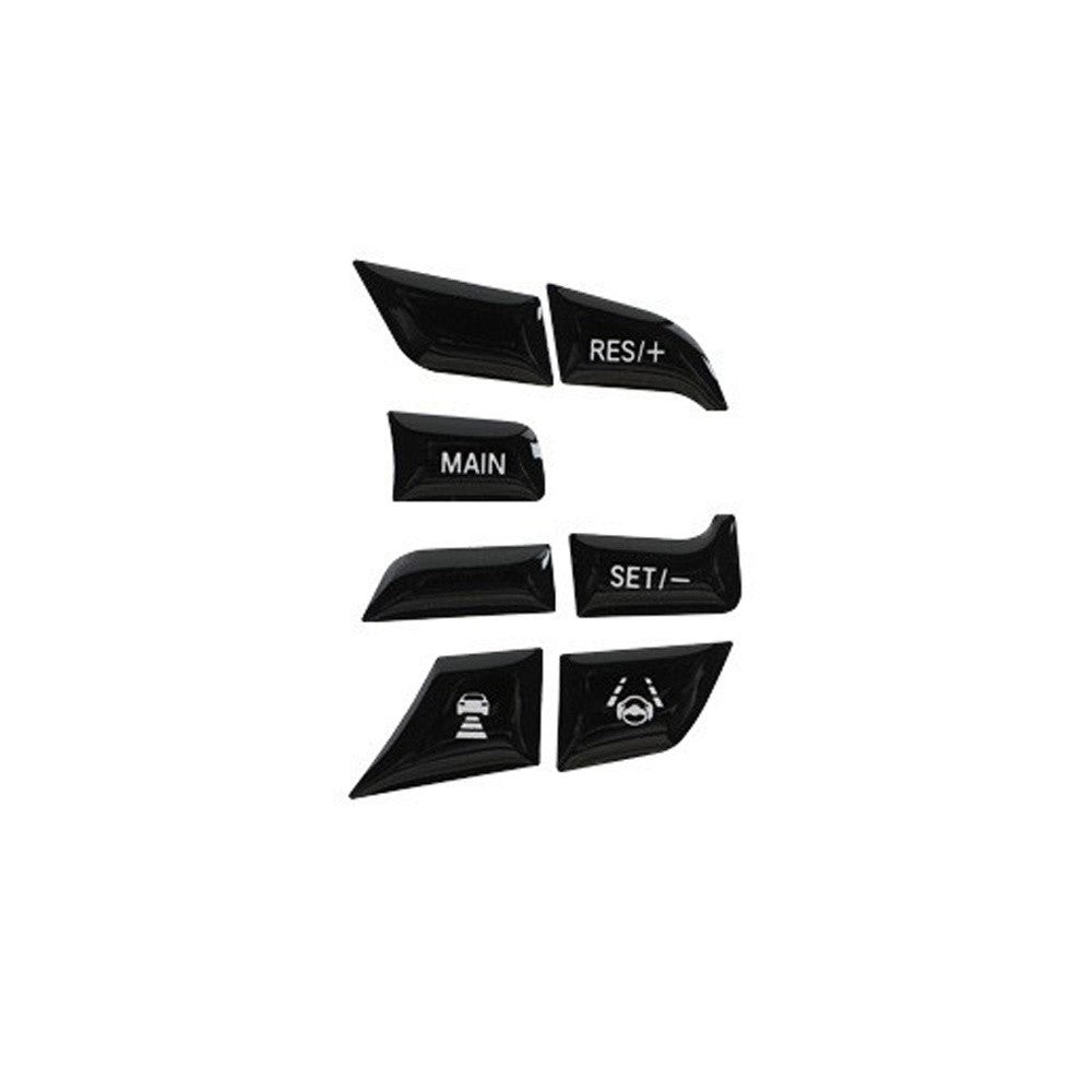 1Set Black Car Steering Wheel Button Frame Trim Covers for Honda for Accord 2018-21 Q