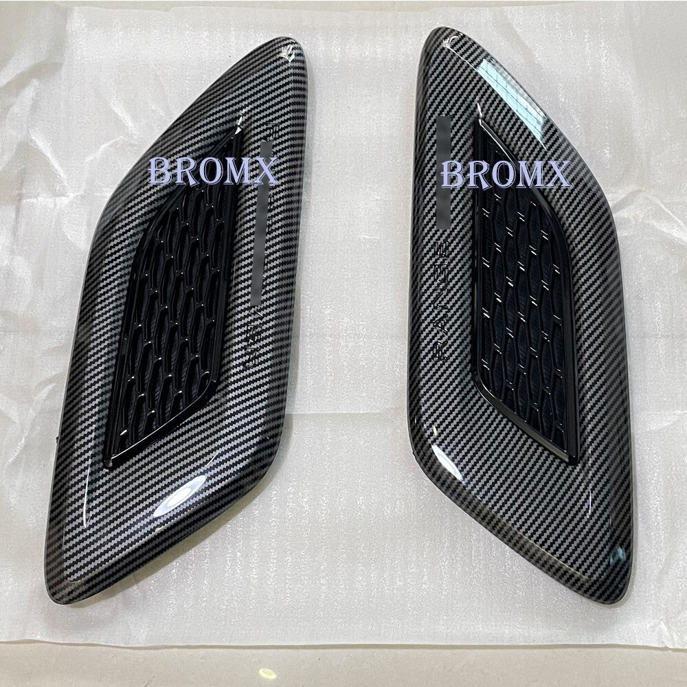 Fit for Range Rover Sport 2014-22 Front Hood Vent Trims Cover Carbon Fiber Style