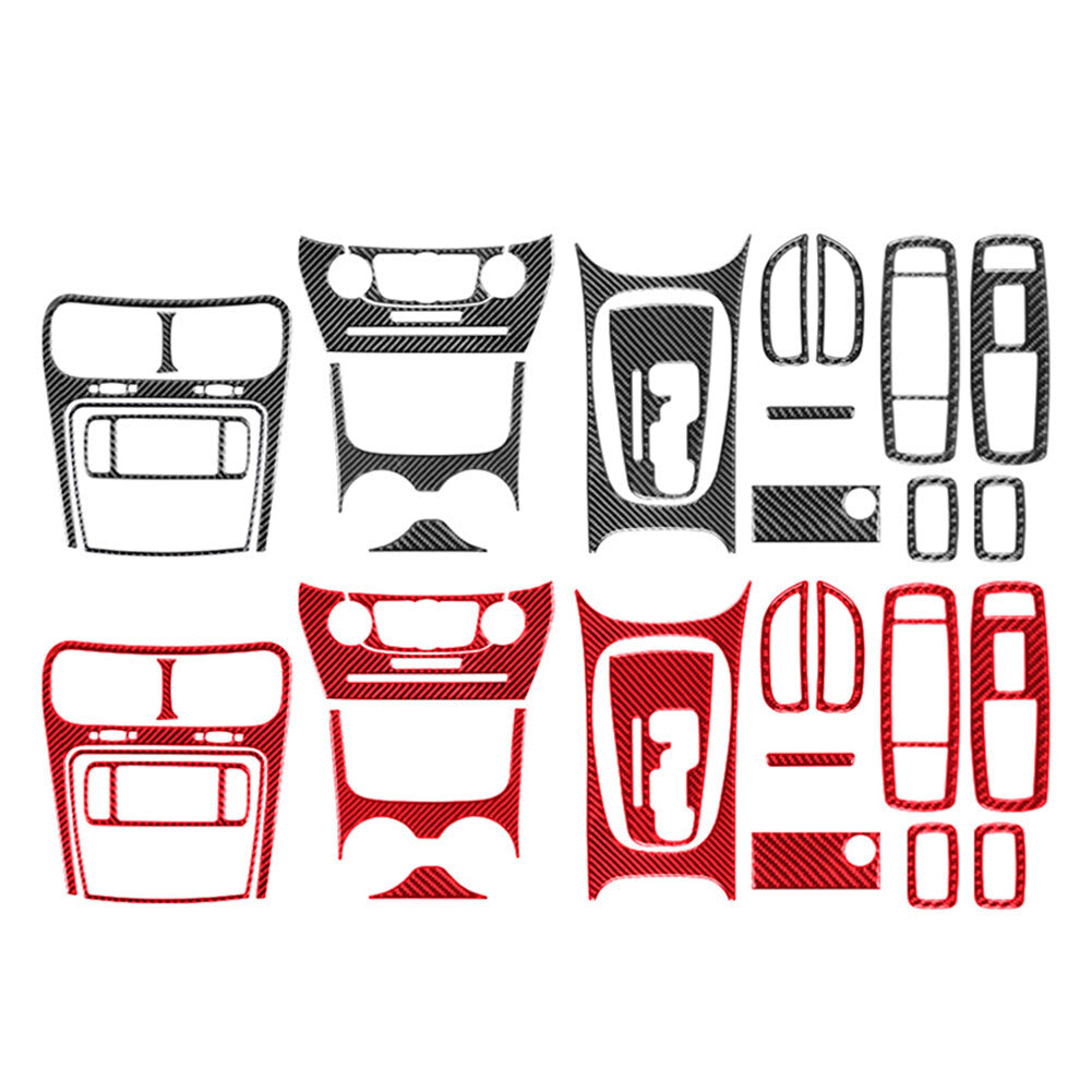 18Pcs Carbon Fiber Full Interior Kit Cover Trim for Dodge Journey 2011-2018