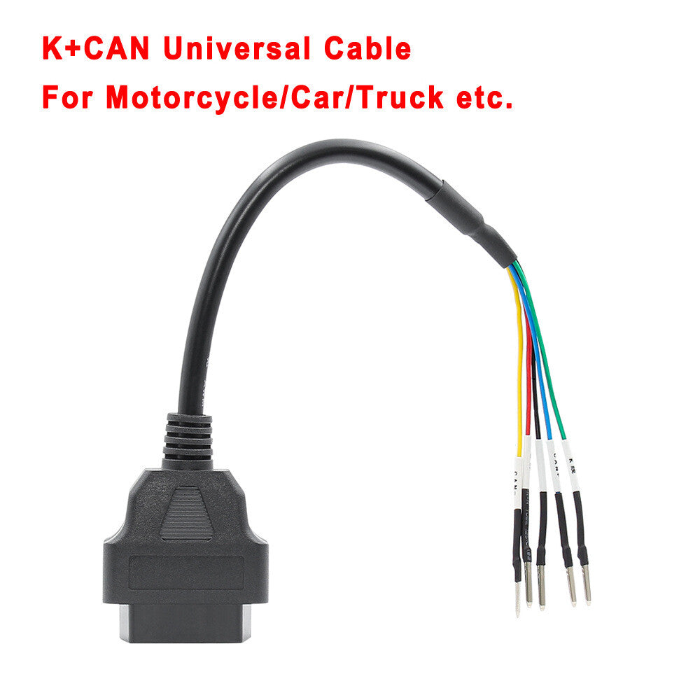16 Pin OBD OBD2 Female K Line CAN Line Jumper Tester Connector Diagnostic Cable