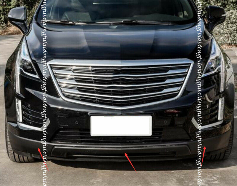 for Cadillac XT5 2016-2021 Black Front Bumper Spoiler Lip Splitter Bodykit Refit