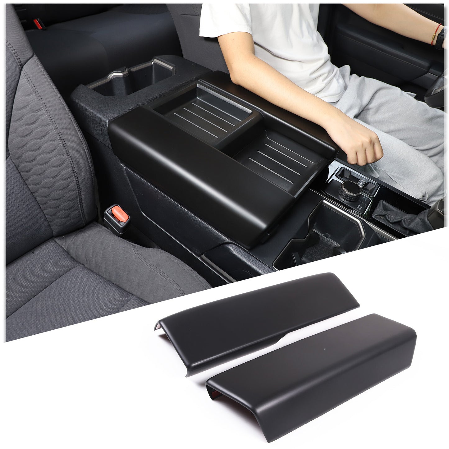 ABS carbon fiber air conditioning mode button frame decoration suitable for Corvette C7 2014-2017- v