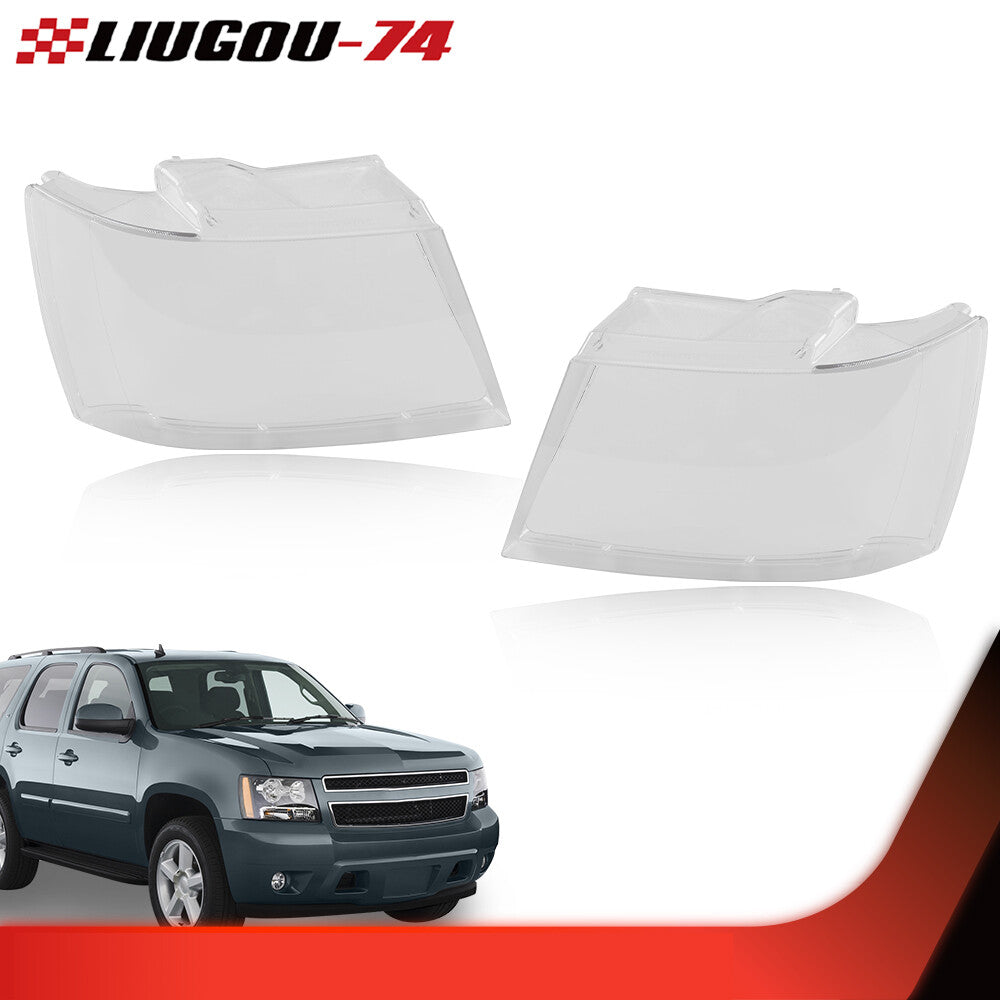 Suitable for 07-14 Tahoe Suburban, a pair of headlight lens transparent protective cover sets- v