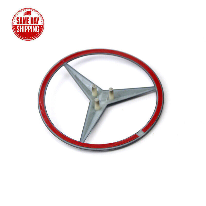 New for Mercedes-Benz C-Class W205 Rear Badge with Glossy Black Star on Trunk Lid
