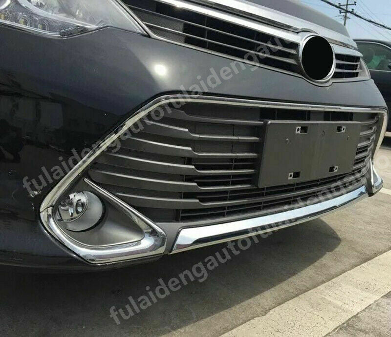 for Toyota for Camry 2015-2017 Chrome Style Front Bumper Guard Bottom Strip Cover