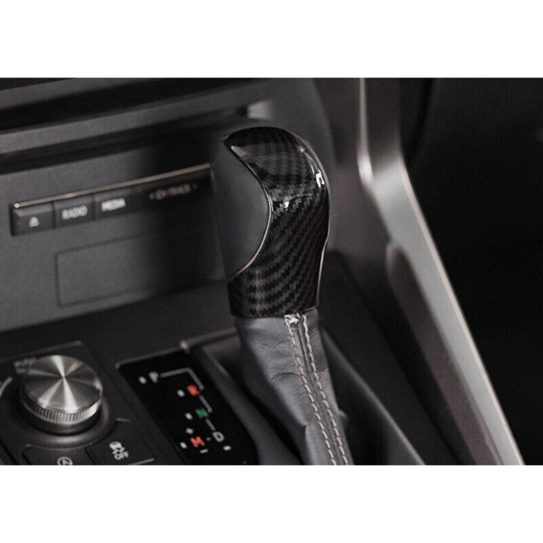 for Lexus NX200t 300h 2015-2021 Carbon Fiber Gear Shift Knob Molding Cover trim
