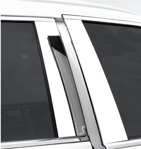 Cover Trim Window BC Pillar Moulding Silver Steel 08-13 for Toyota Highlander