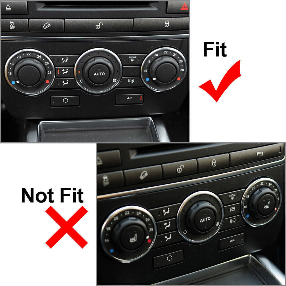 For 2007-2015 08 for Land Rover Freelander 2 3x Air Condition Control Volume Knobs