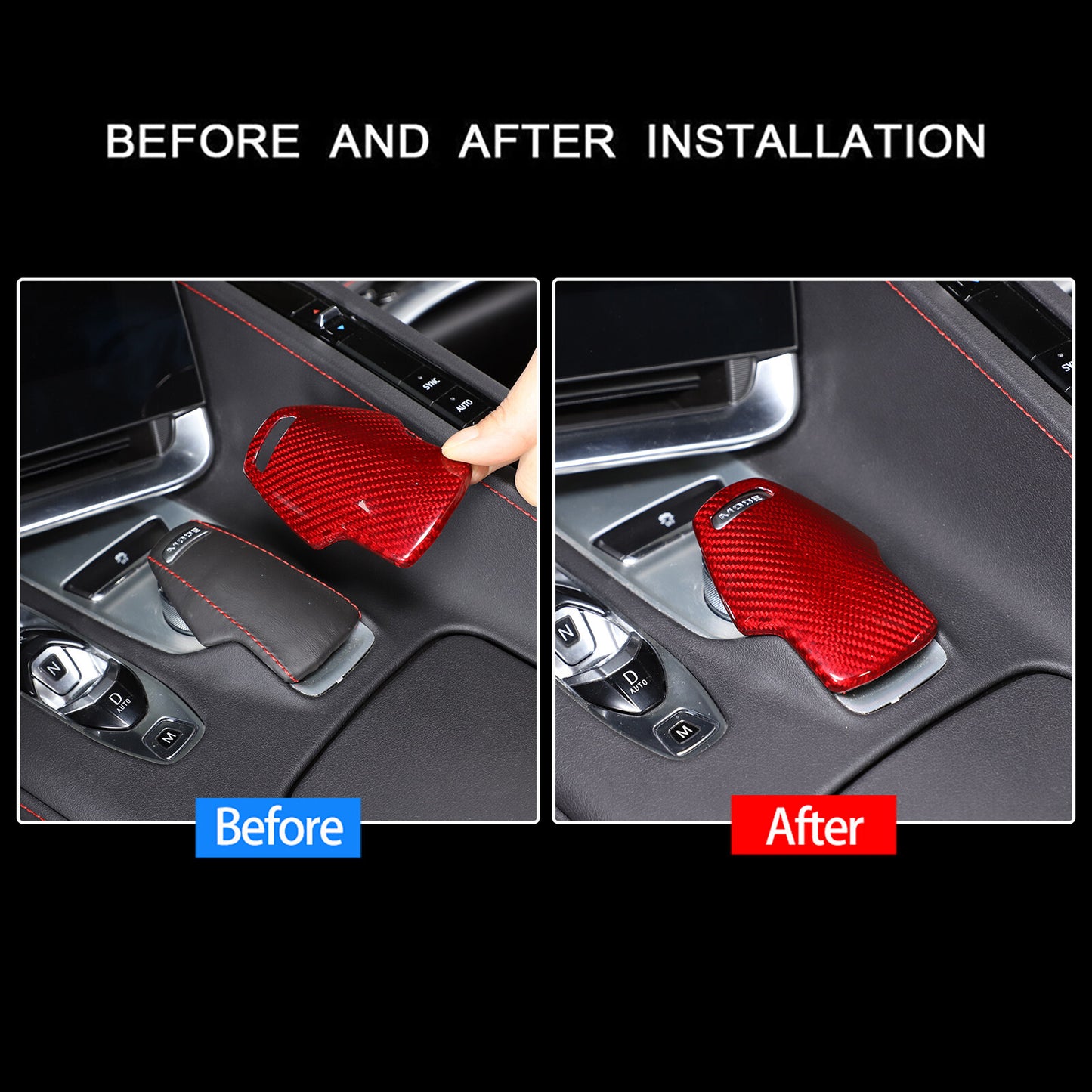 Carbon Fiber Rear Tail Light Cover Trim for Corvette C7 2014 - 2019 US- v