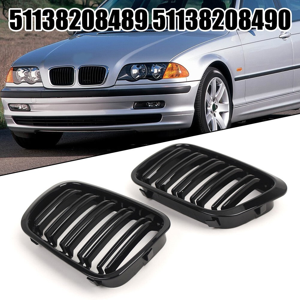 For E46 4-Door Car Front Bumper Air Intake Grille 51137064318 51137064317 v