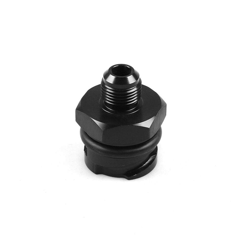 LSX LS1/LS6/LS2/LS3/LS7 Billet Black Valve Cover Oil Cap AN8 Fitting - QTY 2PC Q