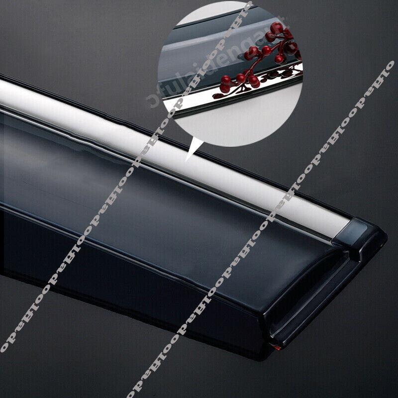 for Toyota Highlander 2020-2023 Chrome Trim Window Visors Guard Vent Deflectors