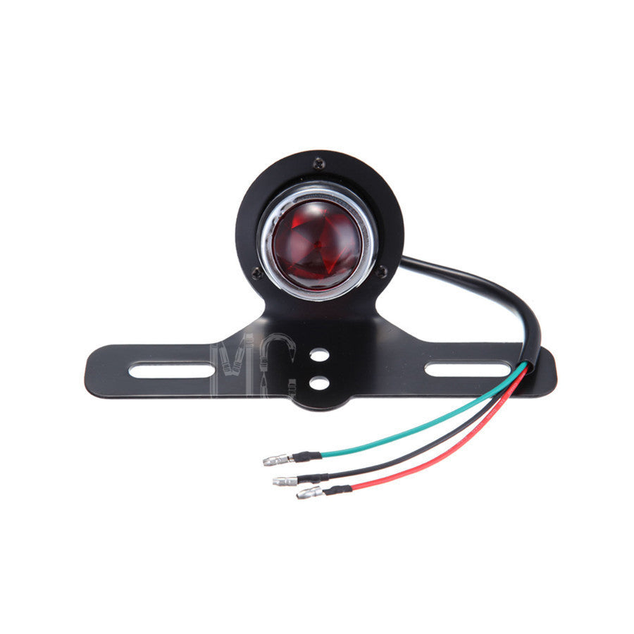 Black Motorcycle Tail Brake Light Lamp for Harley Bobber Chopper Cafe Racer Q