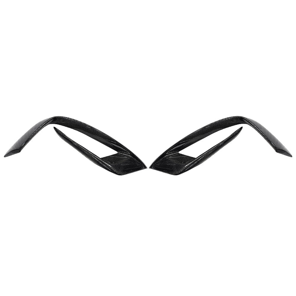 Front Bumper Canard Fins Vent Trim for Mercedes-Benz S Class W222 S63 14-17