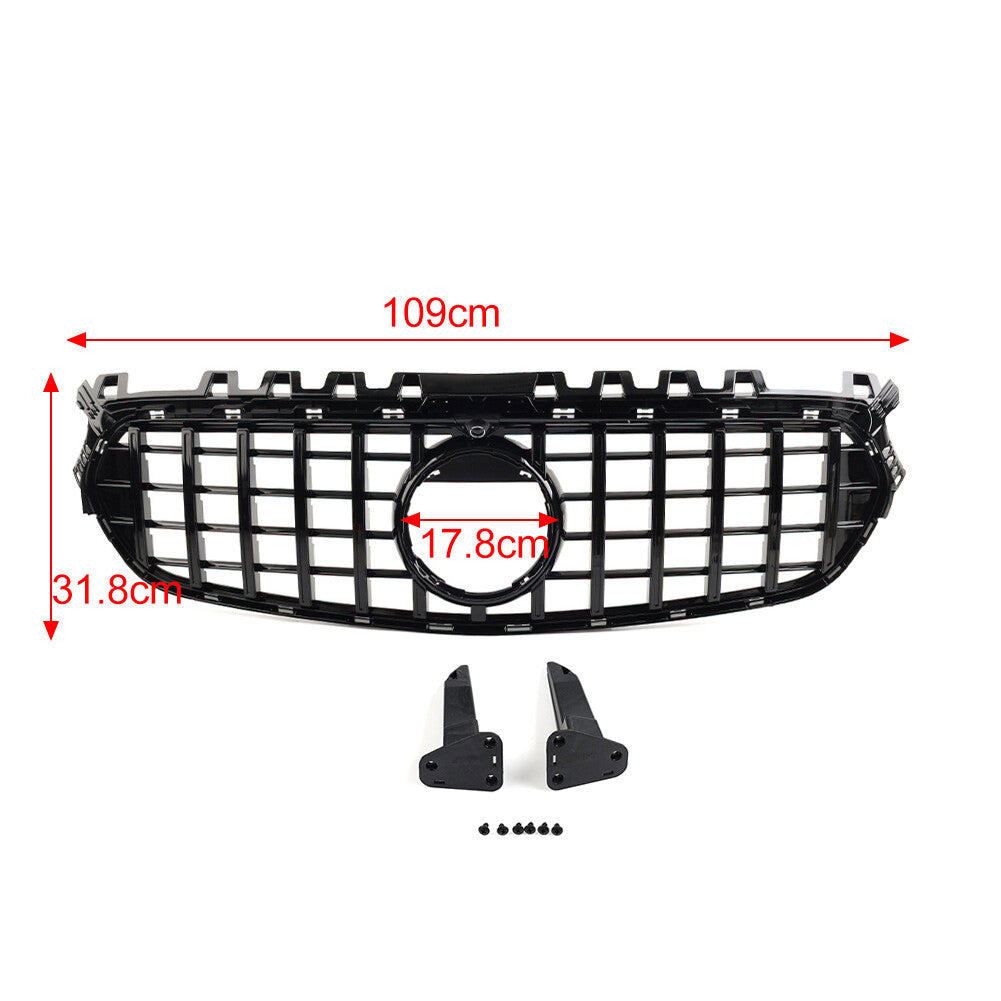 GTR Style Front Bumper Hood Radiator Grille for Benz B Class W247 2020-2022 21