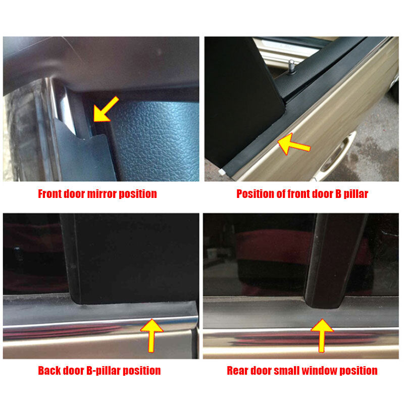 4M Universal Rubber Seal Strip Molding Edge Trim Car Door Window Protector Guard