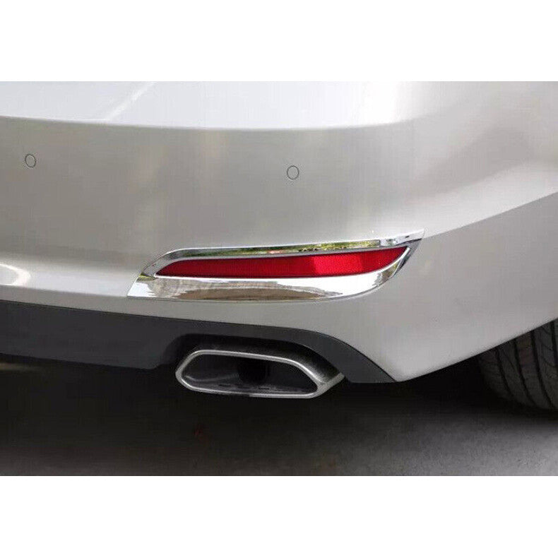 for Hyundai Sonata 2015-2017 Chrome Exterior Rear bumper Fog Light Frame Trim 2x
